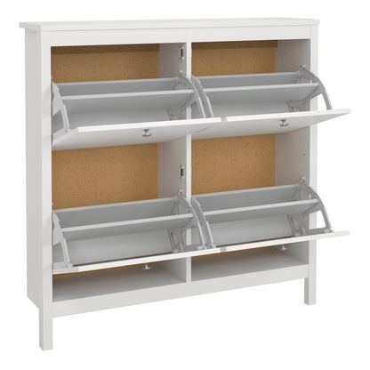 Madrid Shoe Cabinet 4 Flip Down Doors