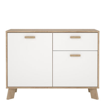 Ikast Sideboard 2 Doors + 3 Drawers in Jackson Hickory and White