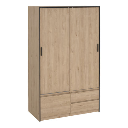 Line Wardrobe with 2 Doors 2 Drawers