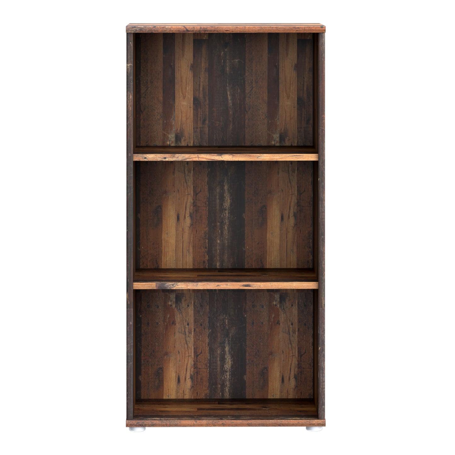 Essential Tall Wide 2 Shelf Bookcase in Vintage Oak