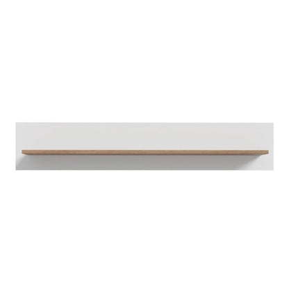 Wensley Wall Shelf in Light Grey and Oak