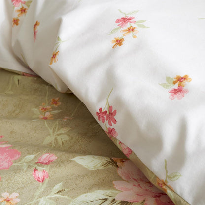 Bridgerton By Catherine Lansfield Penelope Floral Reversible  Duvet Cover Set with Pillowcases