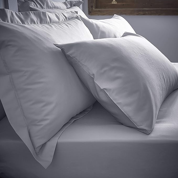 Bianca 200 Thread Count Cotton Percale Standard Pillowcase Pair