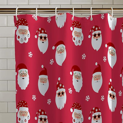 Catherine Lansfield Christmas Santa Spec-Tacular Shower Curtain