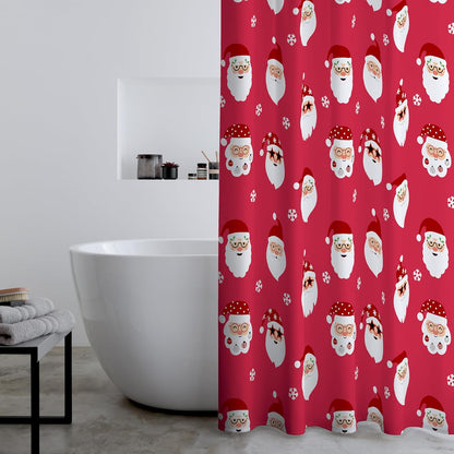 Catherine Lansfield Christmas Santa Spec-Tacular Shower Curtain