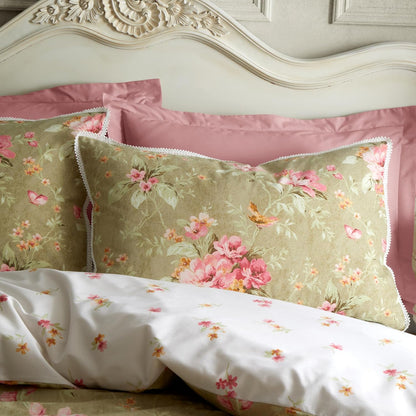 Bridgerton By Catherine Lansfield Penelope Floral Reversible  Duvet Cover Set with Pillowcases