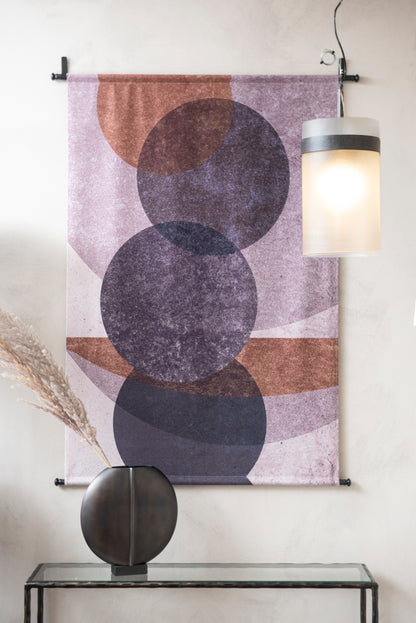 Elemental Circles Velvet Wall Hanging