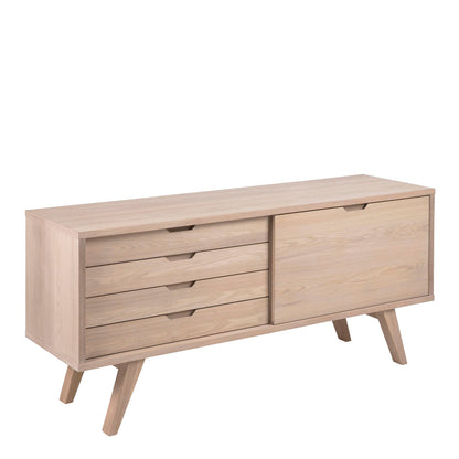 A-Line Sideboard with 4 Drawers and Sliding Door