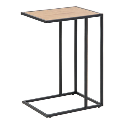 Seaford Black Metal Side Table with Top