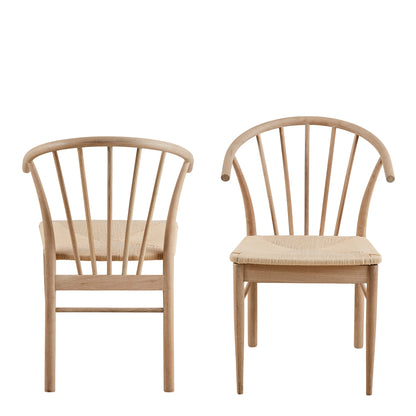 Cassandra Dining Chair with Armrest Set of 2