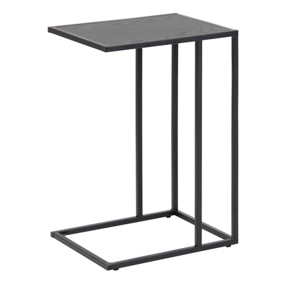 Seaford Black Metal Side Table with Top
