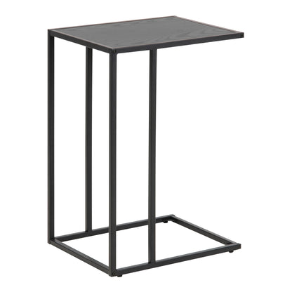 Seaford Black Metal Side Table with Top