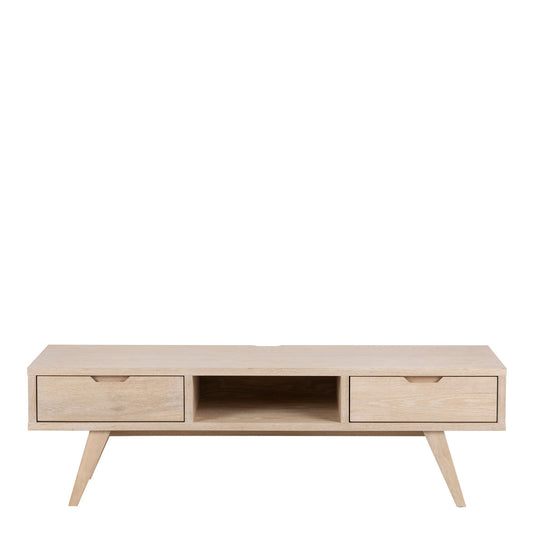 A-Line TV Unit with 2 Drawers