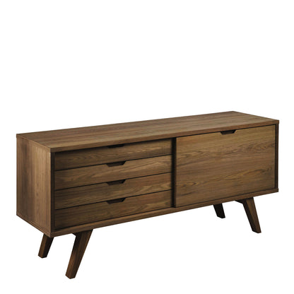 A-Line Sideboard with 4 Drawers and Sliding Door