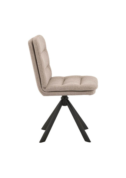 Dean Beige Swivel Dining Chair Set of 3