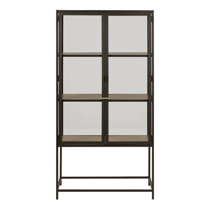 Seaford 2 Glass Door Display Cabinet