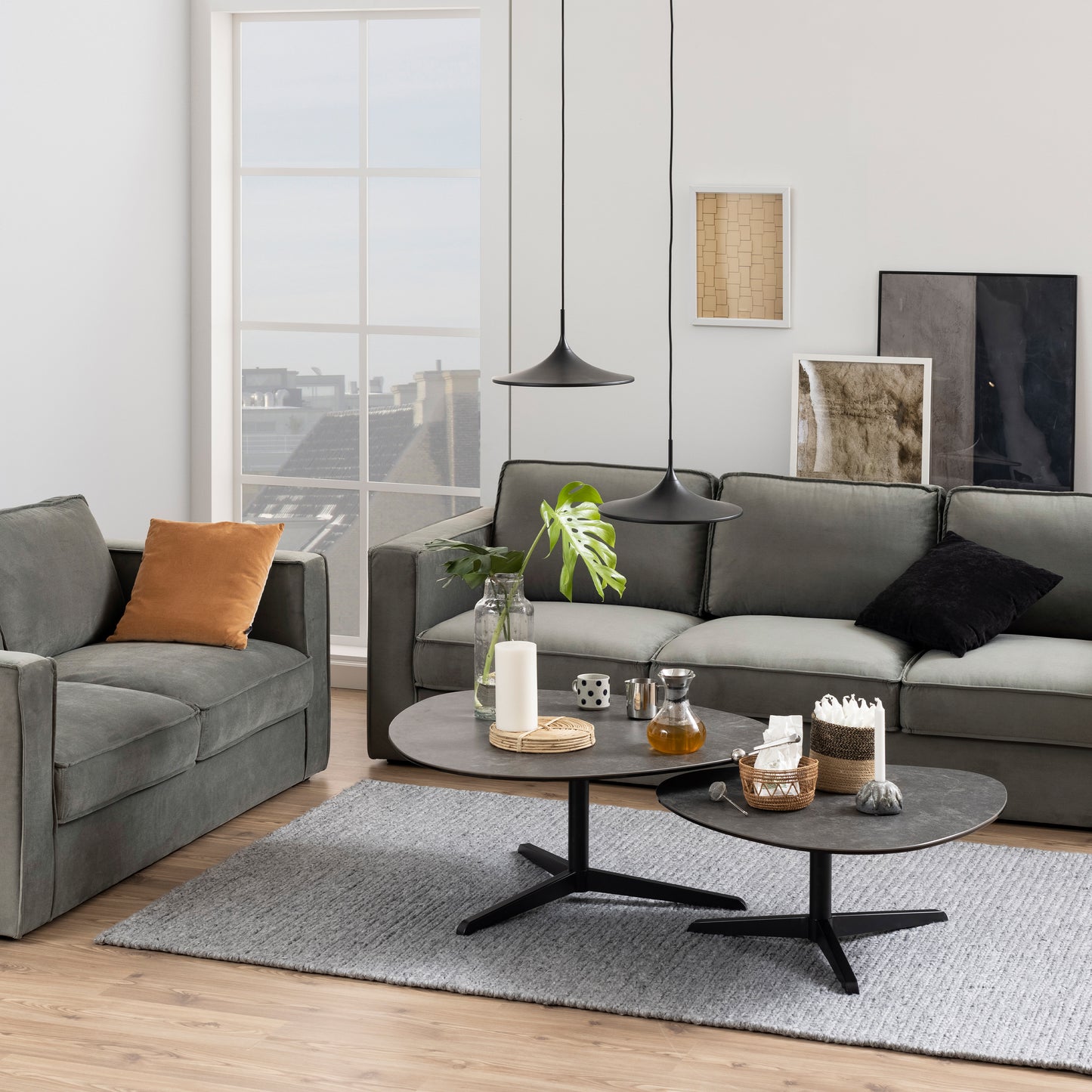 Barnsley Black Ceramic Coffee Table