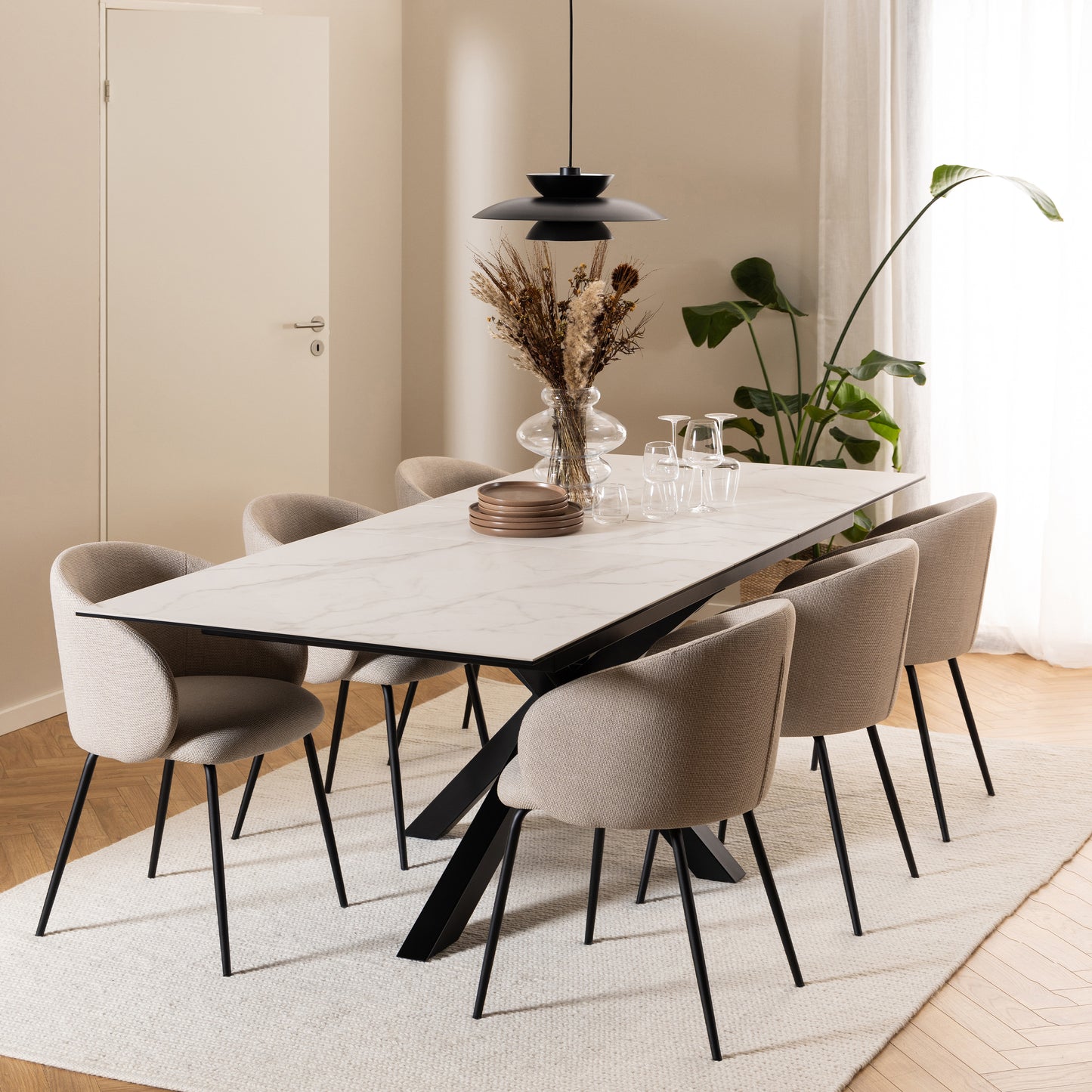 Heaven Extendable Dining Table with Ceramic Top