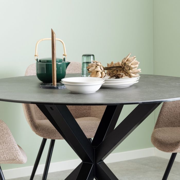 Heaven Round Dining Table with Ceramic Top