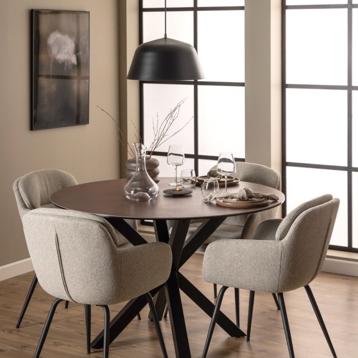 Heaven Round Dining Table with Ceramic Top