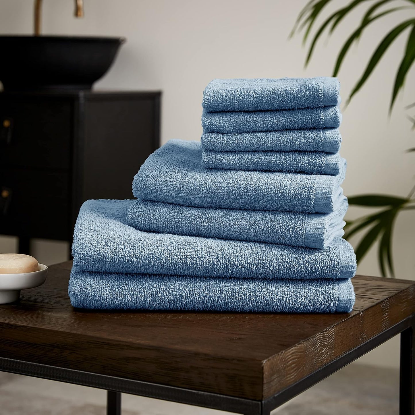 Catherine Lansfield Quick Dry Cotton 8 Piece Towel Set