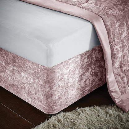 Catherine Lansfield Crushed Velvet  Elasticated Divan Base Wrap