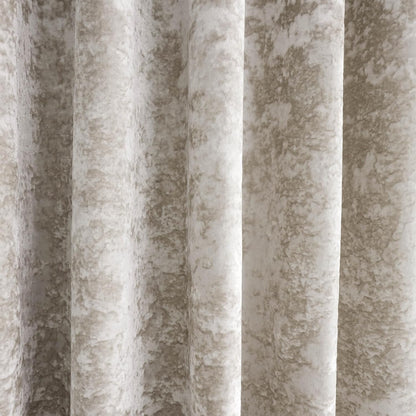 Catherine Lansfield Crushed Velvet Lined Eyelet Curtains Two Panels