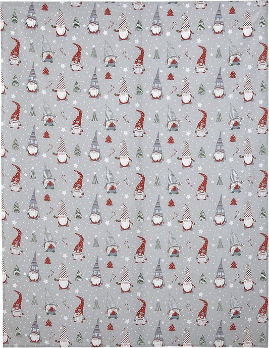 Catherine Lansfield Christmas Gnomes Cotton Kitchen Table Cloth