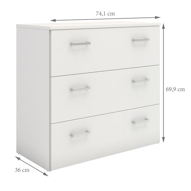 Space Chest of 3 Drawers