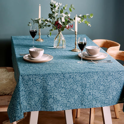 Catherine Lansfield Majestic Stag Cotton Dining Table Cloth Green