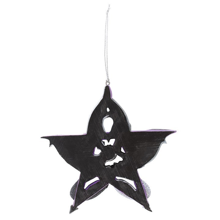 Pentagram Dragon Hanging Ornament by Anne Stokes