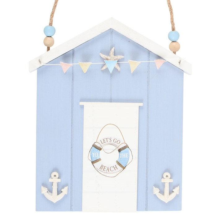 Blue Life Ring Beach Hut Hanging Decoration