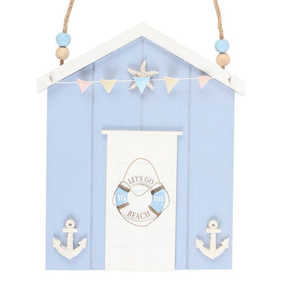 Blue Life Ring Beach Hut Hanging Decoration