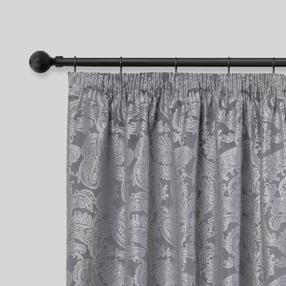 Ball - Extendable Curtain Pole with rings and pair of end finials