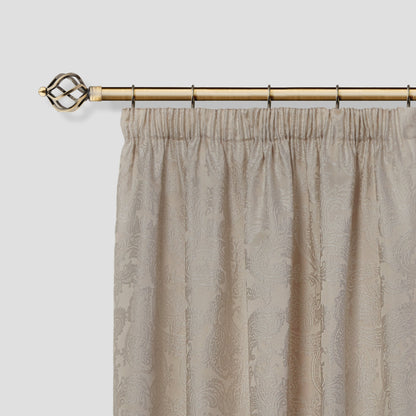 Bird Cage - Extendable Curtain Pole with rings and pair of end finials