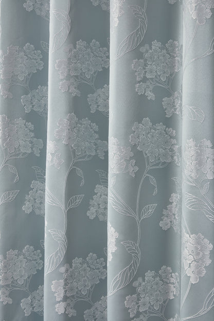 Blossom - Lined Eyelet Jacquard Curtains