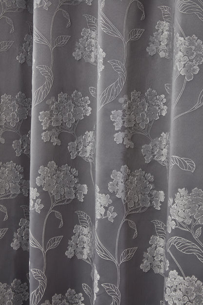 Blossom - Lined Eyelet Jacquard Curtains