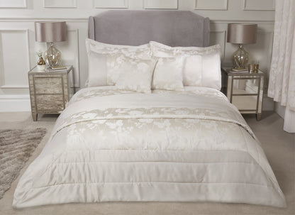 Butterfly Meadow - Embellished Jacquard Quilted Bedspread Set