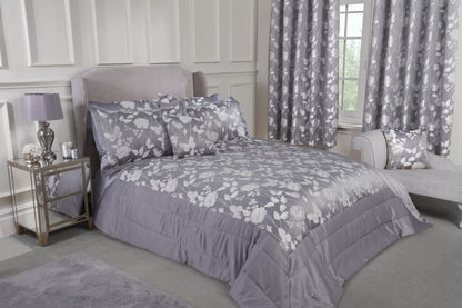 Butterfly Meadow - Embellished Jacquard Quilted Bedspread Set