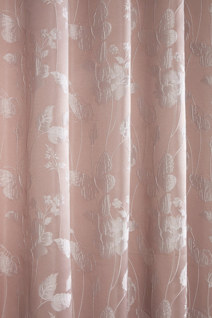 Butterfly Meadow - Lined Eyelet Jacquard Curtains