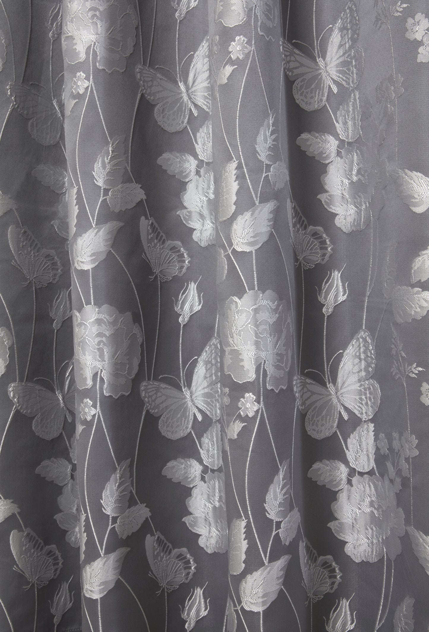 Butterfly Meadow - Lined Eyelet Jacquard Curtains