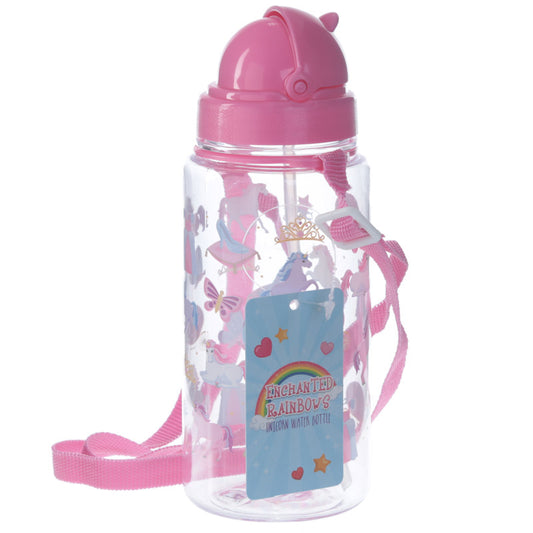 Children's Water Bottle 450ml - Enchanted Rainbows Unicorn