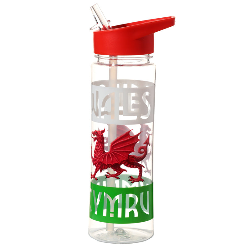 Reusable Water Bottle 550ml - Welsh Dragon Wales (Cymru) Souvenir