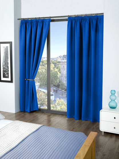 Cali Pencil Pleat - Woven Thermal Blackout Pencil Pleat Curtains