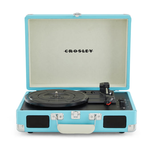 Cruiser Plus Deluxe Portable Turntable - Now With Bluetooth Out (Turquoise)