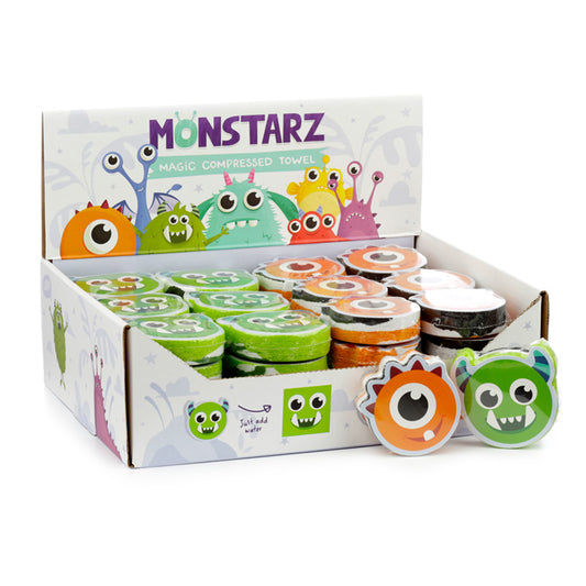 Compressed Travel Towel - Monster Monstarz