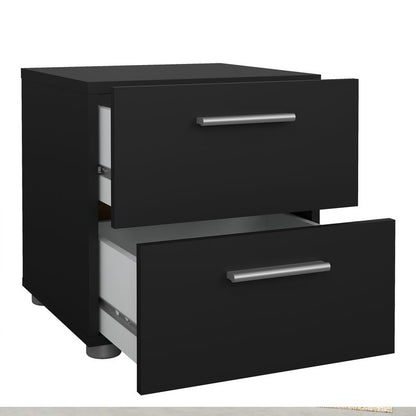 Pepe Package - Bedside 2 Drawers + Chest of 4 Drawers + Wardrobe with 2 Doors