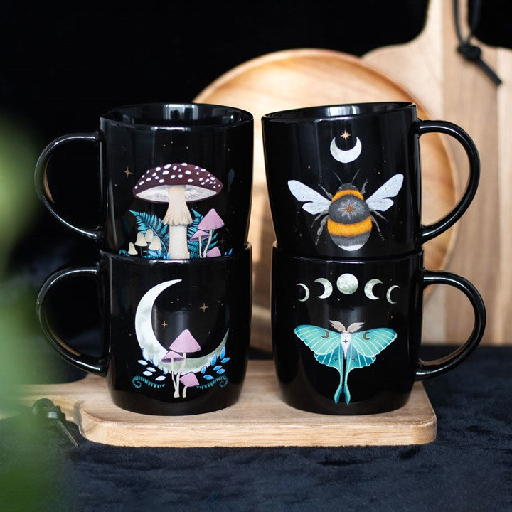 Set of 4 Dark Forest Mugs