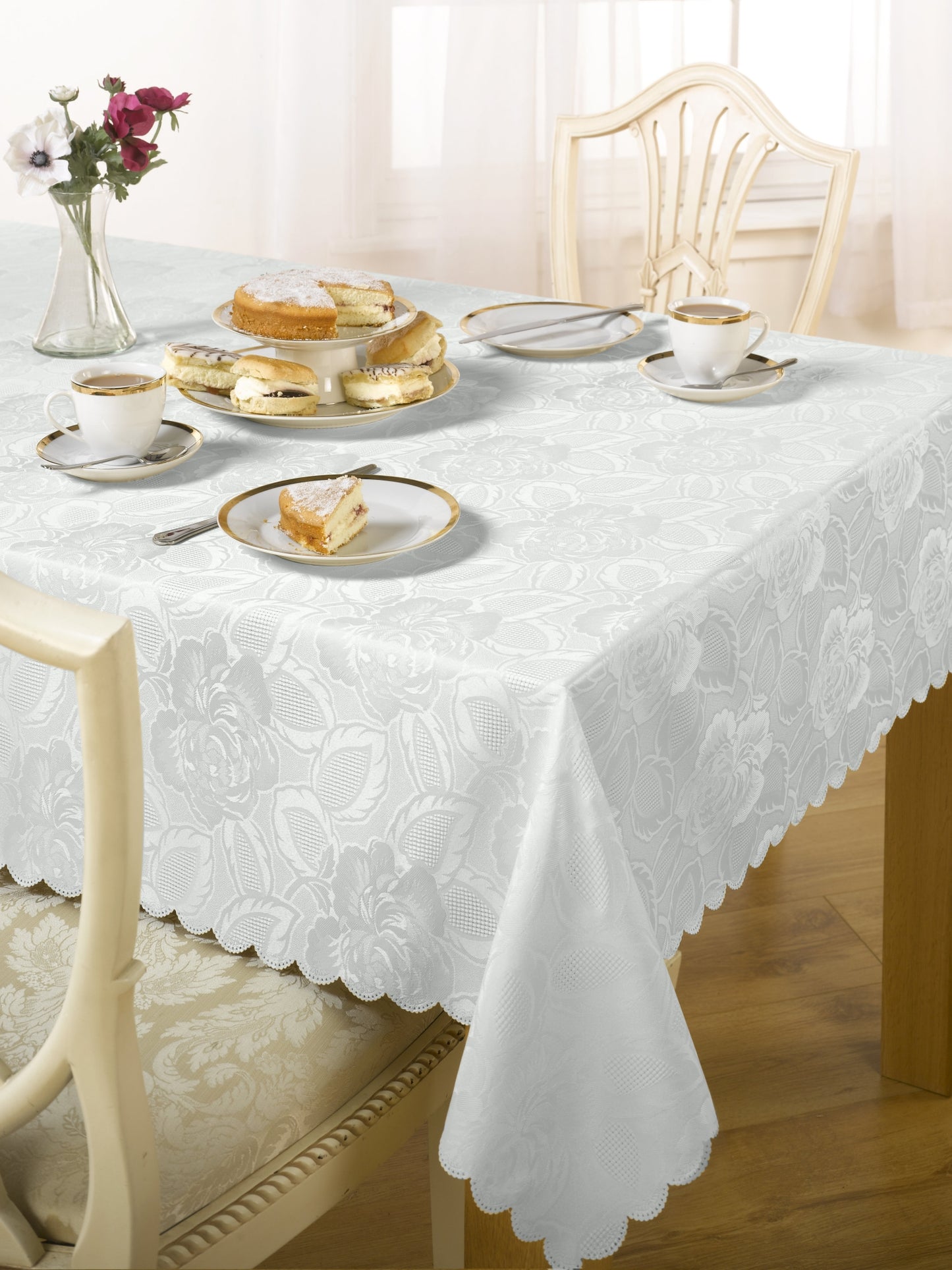 Damask Rose - Jacquard Table Cloth