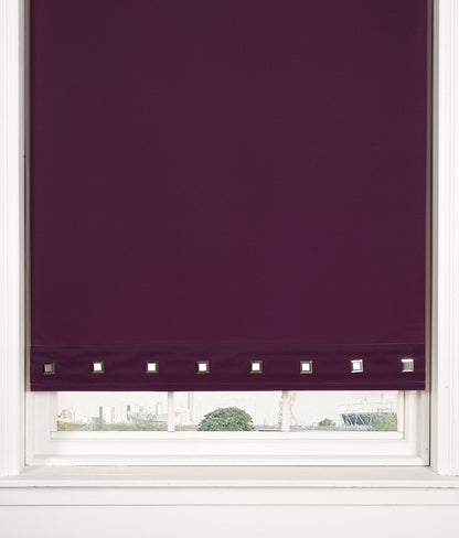 Square Eyelet Roller Blind